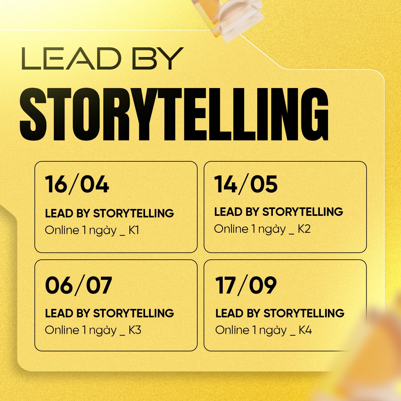 Lịch Huấn Luyện Lead By Storytelling
